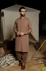 FESTIVE'22 MEN FORMAL STYLING KAMEEZ SHALWAR BROWN