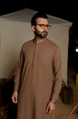 FESTIVE'22 MEN FORMAL STYLING KAMEEZ SHALWAR BROWN