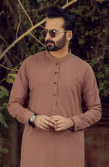 MEN KAMEEZ SHALWAR LIGHT MAROON