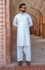 MEN KAMEEZ SHALWAR OFF WHITE