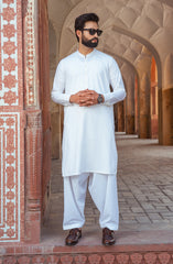 MEN KAMEEZ SHALWAR OFF WHITE