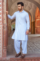 MEN KAMEEZ SHALWAR WHITE