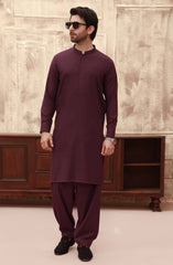 WINTER'22 MEN KAMEEZ SHALWAR SEMI FORMAL BURGENDY