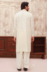 WINTER'22 MEN KAMEEZ SHALWAR CASUAL CREAM