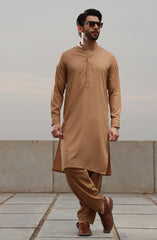 FESTIVE'23 MEN KAMEEZ SHALWAR CASUAL BEIGE