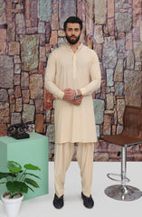 MEN KAMEEZ SHALWAR SEMI FORMAL AMBER (6654684594350)