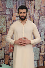MEN KAMEEZ SHALWAR SEMI FORMAL AMBER (6654684594350)