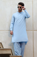 FESTIVE'23 MEN KAMEEZ SHALWAR CASUAL SKY BLUE