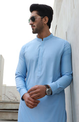 FESTIVE'23 MEN KAMEEZ SHALWAR CASUAL SKY BLUE
