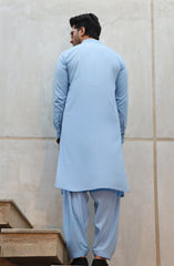 FESTIVE'23 MEN KAMEEZ SHALWAR CASUAL SKY BLUE