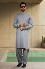 SUMMER'23 MEN KAMEEZ SHALWAR SEMI FORMAL BLUE