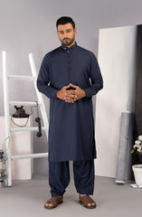 MEN KAMEEZ SHALWAR CASUAL NAVY BLUE