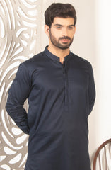 MEN KAMEEZ SHALWAR PLAIN NAVY BLUE (6848561709230)