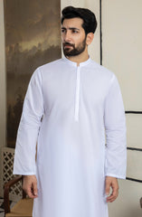 MEN KAMEEZ SHALWAR PLAIN WHITE
