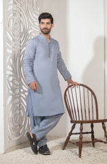 MEN KAMEEZ SHALWAR PLAIN BLUE (6848750715054)