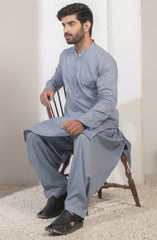 MEN KAMEEZ SHALWAR PLAIN BLUE (6848750715054)