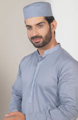 MEN KAMEEZ SHALWAR PLAIN BLUE (6848750715054)