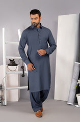 MEN KAMEEZ SHALWAR CASUAL SLATE GRAY