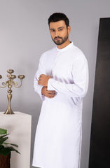 MEN KAMEEZ SHALWAR PLAIN WHITE