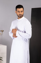 MEN KAMEEZ SHALWAR PLAIN WHITE