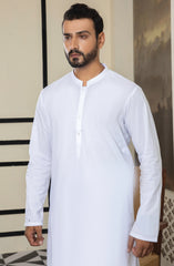 MEN KAMEEZ SHALWAR PLAIN WHITE