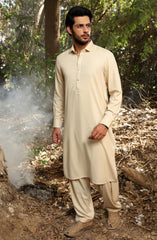 MEN KAMEEZ SHALWAR CASUAL BEIGE