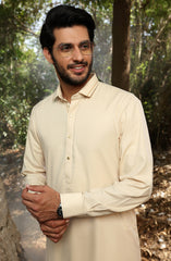 MEN KAMEEZ SHALWAR CASUAL BEIGE