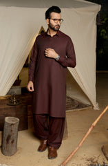 MEN KAMEEZ SHALWAR FORMAL MAROON