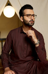 MEN KAMEEZ SHALWAR FORMAL MAROON