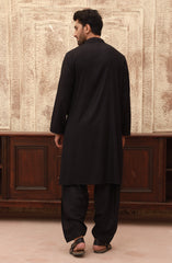 WINTER'22 MEN KAMEEZ SHALWAR CASUAL BLACK