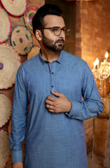MEN KAMEEZ SHALWAR FORMAL BLUE
