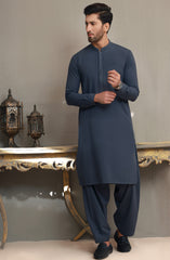 SUMMER'23 MEN KAMEEZ SHALWAR CASUAL DARK GREY