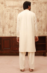 WINTER'22 MEN KAMEEZ SHALWAR SEMI FORMAL CREAM