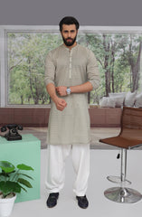 MEN KURTA PRINTED BEIGE (7042635432110)