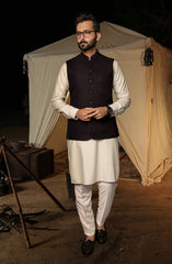 MEN SEMI FORMAL WAISTCOAT BURGUNDY