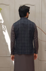 WINTER'22 MEN FORMAL CASUAL WAISTCOAT DARK GREY