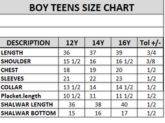 TEENS PLAIN KAMEEZ SHALWAR