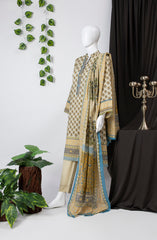 BAHARA 3PC SUIT STITCHED