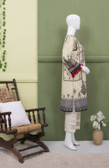 UKRAINE GREY LAWN PRINTED 1PC STITCH KURTI (6716478881966)