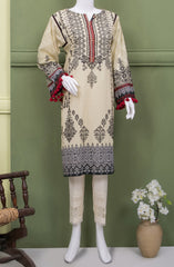 UKRAINE GREY LAWN PRINTED 1PC STITCH KURTI (6716478881966)