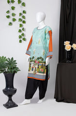AQUAMARINE 1PC KURTI STITCHED