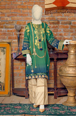 WOMEN CHAINS AND TASSELS PRINTED CAMBRIC 1PC UNSTITCHED