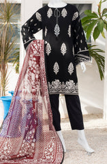 ONYX JACQUARD EMBROIDERED 3PC UNSTITCHED