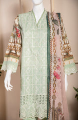 FLORAL MESH 3PC SUIT STITCHED