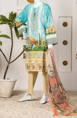 ICEBLUE MUGHAL LAWN PRINTED 3PC STITCH (7017180037294)