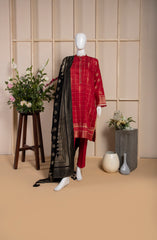 HAKAN JACQUARD 3PC SUIT STITCHED