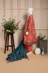 FERIHA JACQUARD 3PC SUIT STITCHED