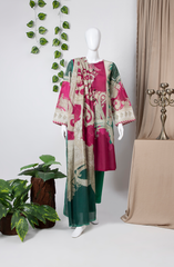 ANTIQUE PAISLEY 3PC SUIT STITCHED