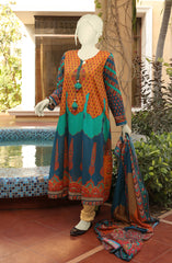 SUMMER'22 TIARA GEMS BASIC DIGITAL PRINTED LAWN 3PC UNSTITCHED