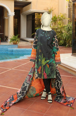 SUMMER'22 BOTANICAL GARDEN BASIC DIGITAL PRINTED LAWN 3PC UNSTITCHED